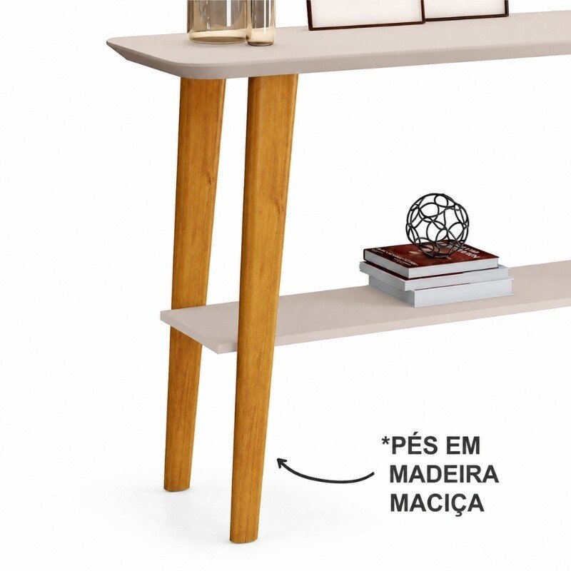 Aparador Formoso Candian Off/Cinamomo Larg. 1.21m - JCM - Imagem 4