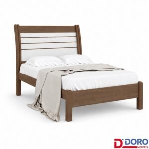Cama Casal Esmeralda Plus Castanho/Off - D Doro