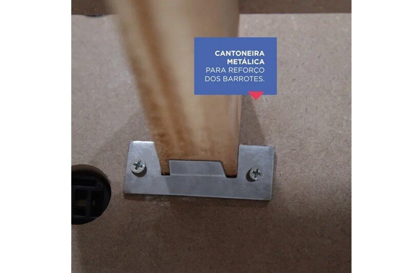 Cama Solteiro Milênio Branca Cabeceira com Baú - D Doro - Imagem 4