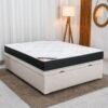 Colchão Casal Ortopédico Classic Supreme Lestespuma + Base Box Baú Casal Confort Korino Palha Blindado Issacar - 138x188x64