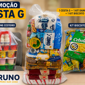 Cesta G + Kit Danone + Kit Biscoito Salgado