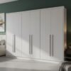 Guarda-roupa Robust Plus Neve 2.76m 6 Portas 8 Gavetas - Novo Horizonte