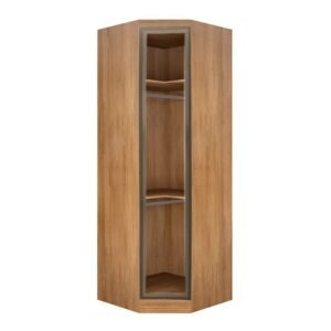 Modulado Rizon Canto Oblíquo Cumaru Larg. 0.827m C/Porta de Vidro - Novo Horizonte