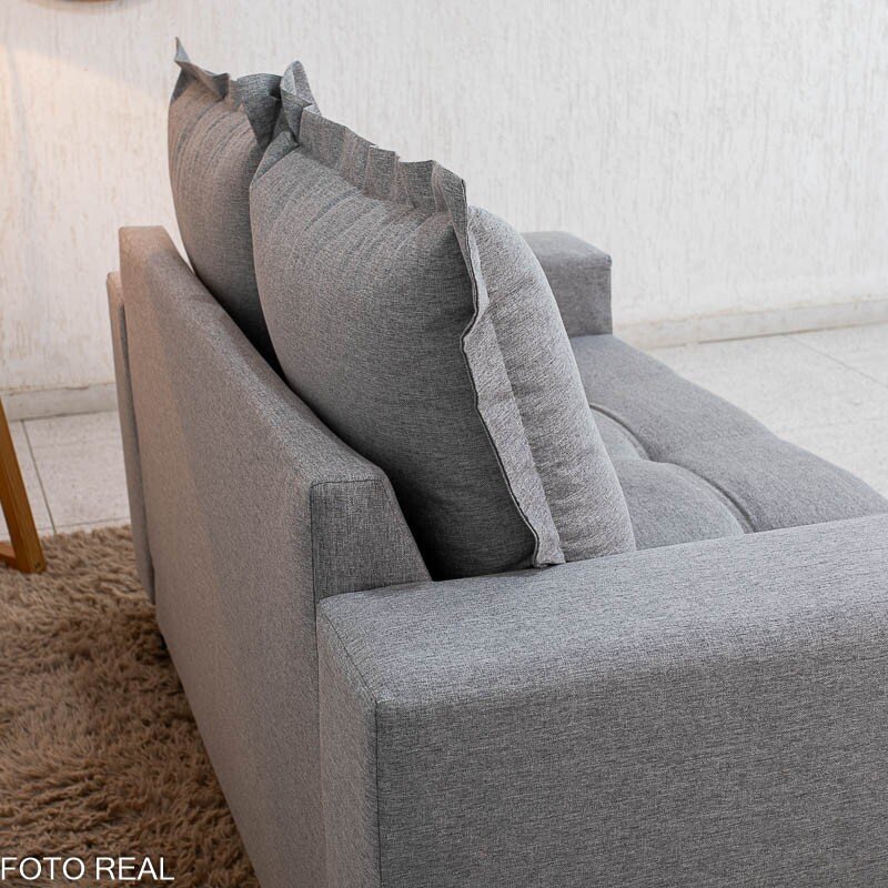 Sofá 2 Lugares 8100 Linho Cinza 27 - 1,55m - Imagem 5