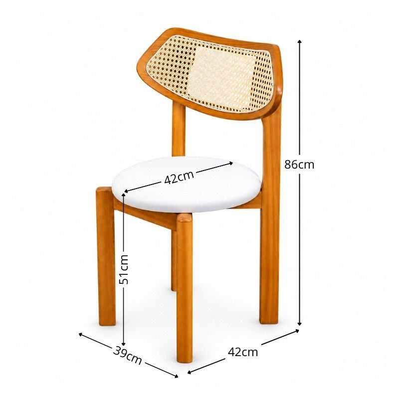 Mesa de Jantar Barcelona Oval 180x90 Cinamomo + 6 Cadeiras Munique Linho Bege Estrutura Madeira Minas Plac - Imagem 8